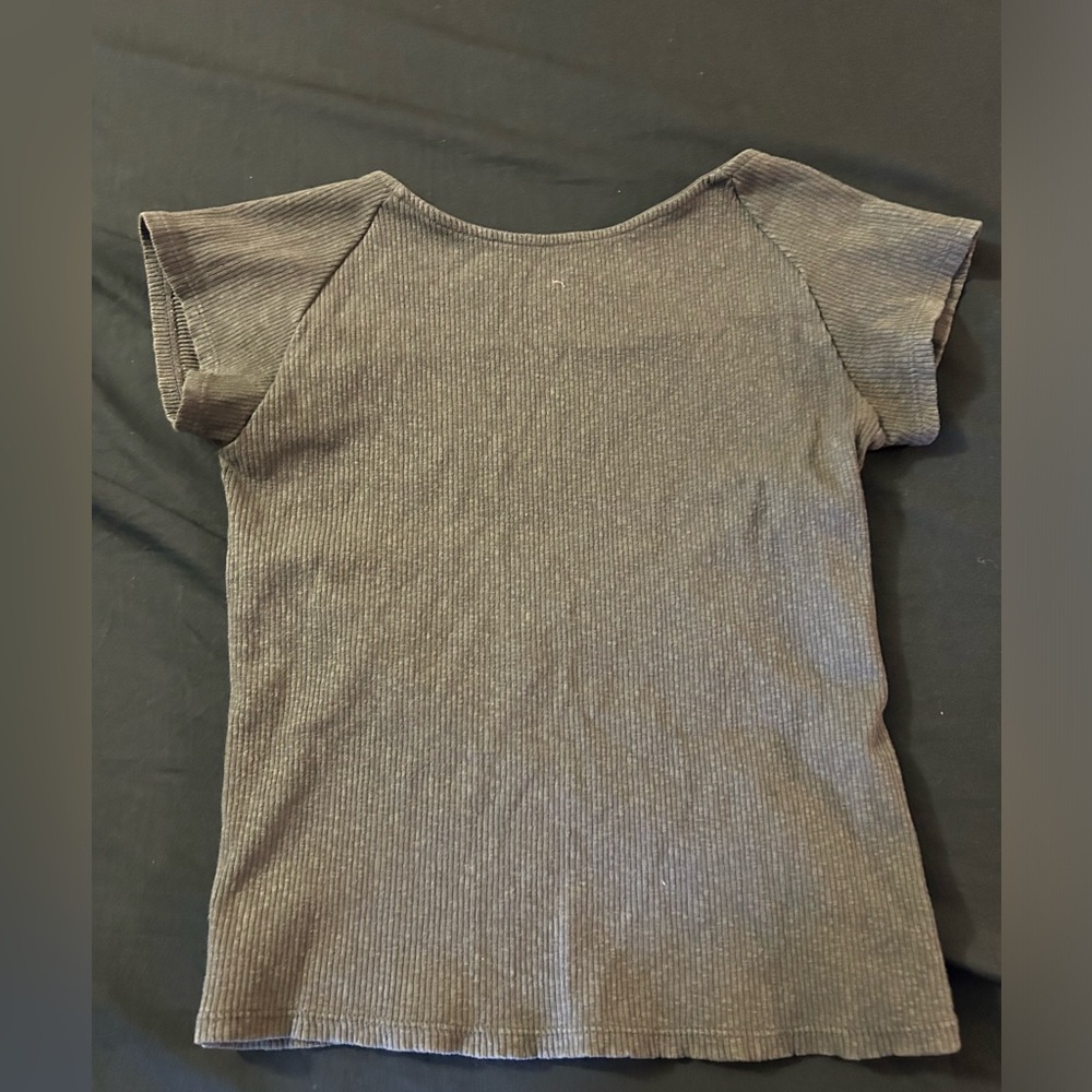 Grey open back tshirt